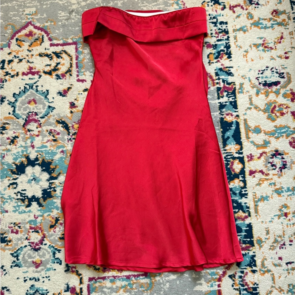 Princess Polly Silk Red Dress